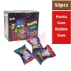 50 Pcs Hantu Gum Chewing Gum Bubble Gum   Rainbow Gum with Sour Powder   Magic Wonder Candy Halloween