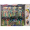 2cf4ed37a86f2c9365400b4c9ac997ce.webp 40 Pcs Sanwa Rainbow Sour Belt 4 Assorted Sour Power Gummy 8g Each HALAL