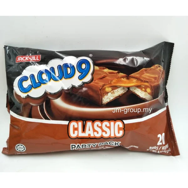 c7be3a9dc880844308863b972812f841.webp 20 Packs Cloud 9 Classic Party Pack Plus Party Pack Chocolate Filled With Creamy Caramel Rice Crispies Nuts HALAL