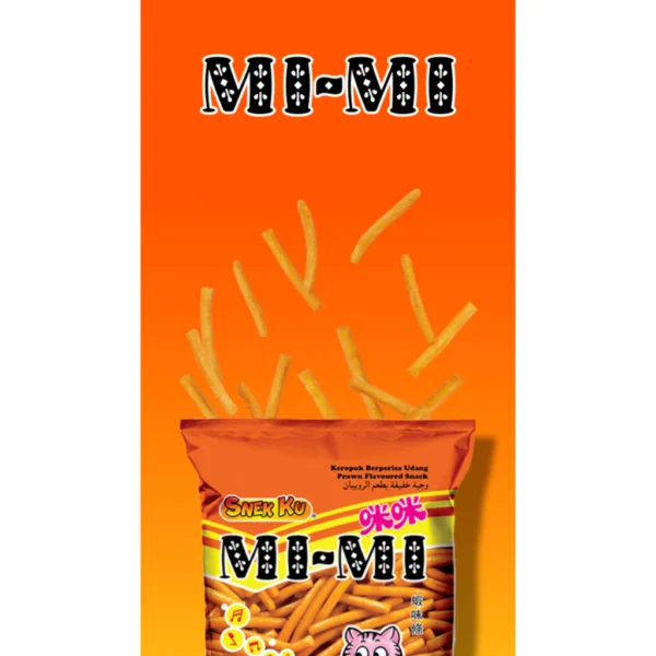 Snek Ku Mimi Prawn Flavoured Snacks 10gm 25 s