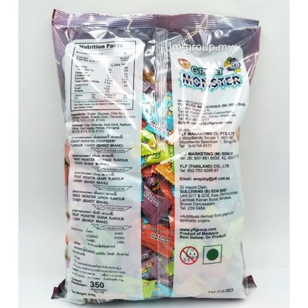 350 Pcs YLF Great Monster Candy 910g Halloween HALAL