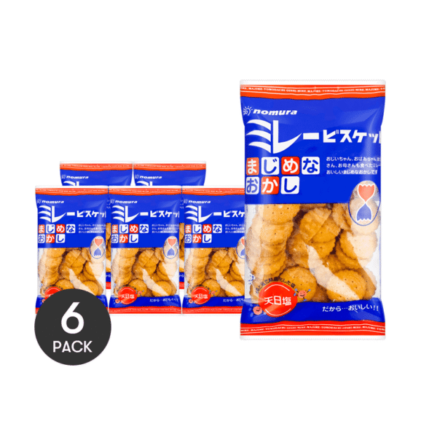 Majime Millet Biscuits – Mild Sweet & Salty, 6 Packs × 130g 【Value Pack】